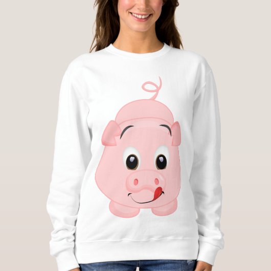 Schattigee Little Pink Piggy Trui (Voorkant)
