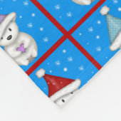 Schattigee Little Polar Beren Vakantie Kunst Fleece Deken (Hoek)