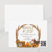 Schattigee Little Pumpkin Herfst Baby shower Bedankkaart (Voorkant / Achterkant)