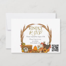 Schattigee Little Pumpkin Herfst Baby shower Bedankkaart