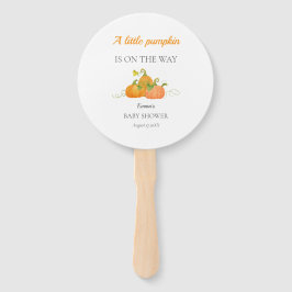 Schattigee Little Pumpkin Herfst Baby shower Handwaaier