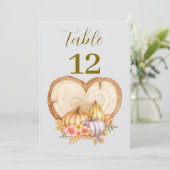 Schattigee Little Pumpkin Herfst Baby shower Kaart (Staand voorkant)