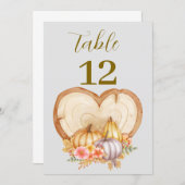 Schattigee Little Pumpkin Herfst Baby shower Kaart (Voorkant / Achterkant)