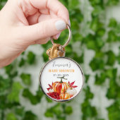 Schattigee Little Pumpkin Herfst Baby shower Sleutelhanger (Hand)