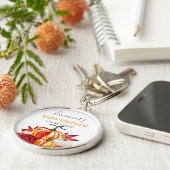 Schattigee Little Pumpkin Herfst Baby shower Sleutelhanger (Zijkant)