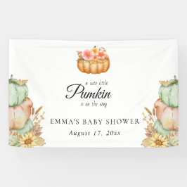 Schattigee Little Pumpkin Herfst Baby shower Spandoek