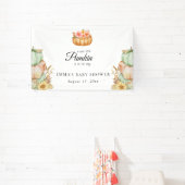 Schattigee Little Pumpkin Herfst Baby shower Spandoek (Insitu)