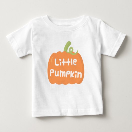 Schattigee Little Pumpkin Herfst Baby T-shirt (Voorkant)