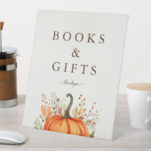 Schattigee Little Pumpkin Herfst Herfst Baby showe Reclamebord Met Voetstuk (Insitu)