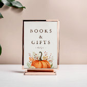 Schattigee Little Pumpkin Herfst Herfst Baby showe Reclamebord Met Voetstuk