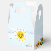 Schattigee Little Ray of Sunshine Baby shower Bedankdoosjes (Geopend)
