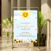 Schattigee Little Ray of Sunshine Baby shower Poster