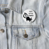 Schattigee Little Stinker Skunk Print Art Graphic Ronde Button 5,7 Cm (In situ)