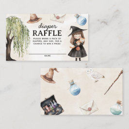 Schattigee Little Wizard Luier Raffle Enclosure Ka Informatiekaartje
