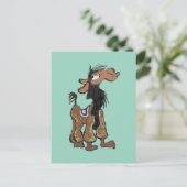 Schattigee Llama Cartoon DIY Briefkaart (Staand voorkant)