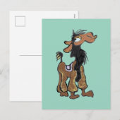 Schattigee Llama Cartoon DIY Briefkaart (Voorkant / Achterkant)
