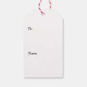 Schattigee Llama Dragen Grappig Lelijk Kerst Sweat Cadeaulabel (Achterkant)