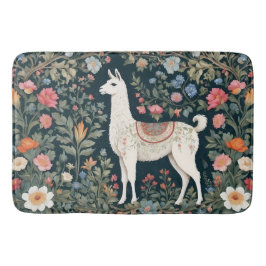 Schattigee Llama Elegante Bloemen Badmat
