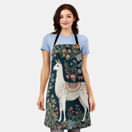 Schattigee Llama Elegante Bloemen Schort