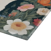 Schattigee Llama Elegante Bloemen Snijplank (Hoek)