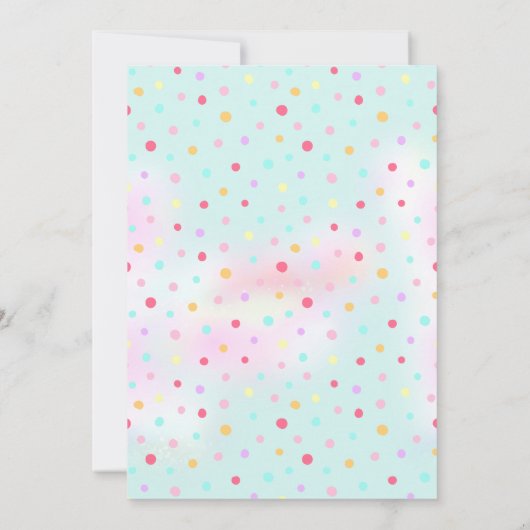 Schattigee Llama Fun Cactus Kleurrijke Meisje Verj Kaart (Achterkant)