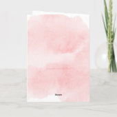 Schattigee Llama Girly Pink gepersonaliseerde verj Kaart (Achterkant)