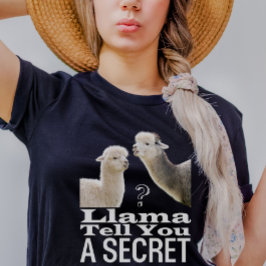 Schattigee Llama Grappige Pun Memen Memen Zwart Tri-Blend Shirt