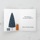 Schattigee Llama Kerst Vakantie Kaart (Binnen)