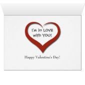 Schattigee Llama Mia Ik ben verliefd op Valentijn  (Binenzijde Horizontaal (Onderkant))