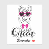 Schattigee Llama Queen Stickers (Vel)