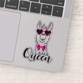 Schattigee Llama Queen Stickers