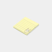 Schattigee Llama Tekening Lined 3x3 Post-it® Notes (Schuin)