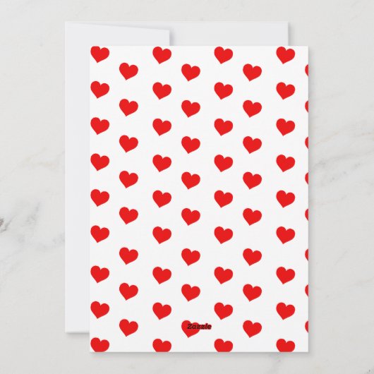 Schattigee Llama Valentijnsdag Kaart (Achterkant)