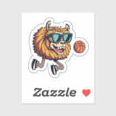 Schattigee Llamas Stickers, basketbal Sticker (Vel)