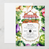 Schattigee lokale boerenmarktverjaardag kaart (Voorkant / Achterkant)