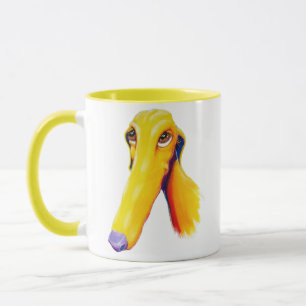 Schattigee Long Nose Greyhound Art Mok