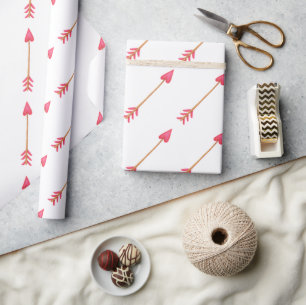 Schattigee Love Arrows-Valentijnsdag Cadeaupapier