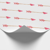 Schattigee Love Arrows-Valentijnsdag Cadeaupapier (Hoek)