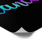 Schattigee Love Dance Stijlvolle Danser Dance Love Poster (Hoek)