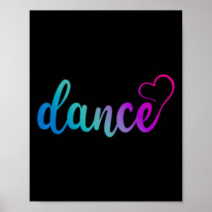 Schattigee Love Dance Stijlvolle Danser Dance Love Poster
