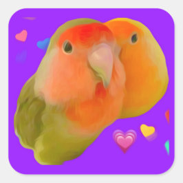 Schattigee Lovebird stickers