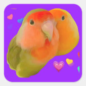 Schattigee Lovebird stickers (Voorkant)