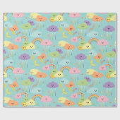 Schattigee lucht - Baby Cadeaupapier (Vlak)