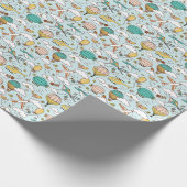 Schattigee luchtballonnen naadloos patroon cadeaupapier (Hoek)