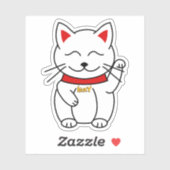 Schattigee Lucky Cat Kawaii Stijl Sticker (Vel)