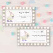 Schattigee Lucky Duck - Luierverloting Ticket Informatiekaartje