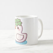 Schattigee Lucky Ducky Four Leaf Clover Koffiemok (Voorkant rechts)