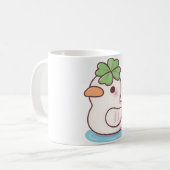 Schattigee Lucky Ducky Four Leaf Clover Koffiemok (Voorkant links)