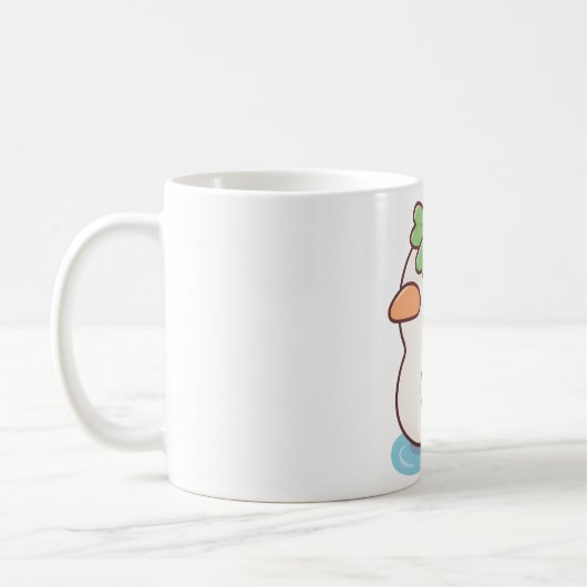 Schattigee Lucky Ducky Four Leaf Clover Koffiemok (Links)