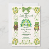 Schattigee Lucky Little Shamrock Baby shower uitno Kaart (Voorkant)